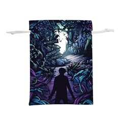 Horror Psychedelic Art Lightweight Drawstring Pouch (s) by Cowasu