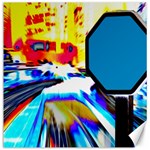 Stop Retro Abstract Stop Sign Blur Canvas 12  x 12  11.4 x11.56  Canvas - 1