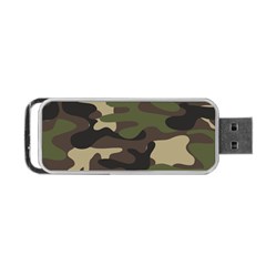 Texture Military Camouflage Repeats Seamless Army Green Hunting Portable Usb Flash (two Sides) by Cowasu