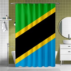 Flag Of Tanzania Shower Curtain 48  X 72  (small)  by Amaryn4rt