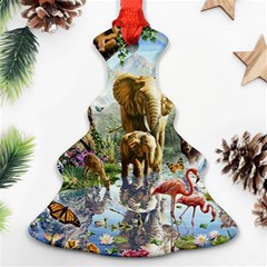 Beautiful Jungle Animals Christmas Tree Ornament (two Sides) by Ravend