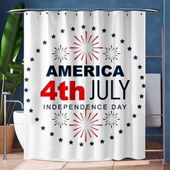 Independence Day Usa Shower Curtain 60  X 72  (medium)  by Ravend