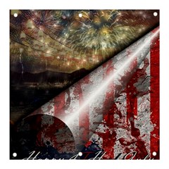 Independence Day Background Abstract Grunge American Flag Banner And Sign 3  X 3  by Ravend