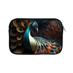 Colorful Peacock Bird Feathers Apple Ipad Mini Zipper Cases by Vaneshop