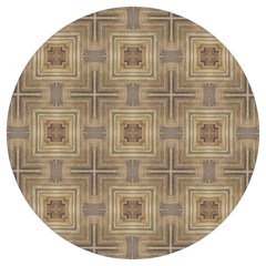 Abstract Wood Design Floor Texture Round Trivet by Celenk