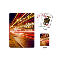 Telephone Box London Night Playing Cards Single Design (mini) by Uceng