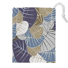 Ackground Leaves Desktop Drawstring Pouch (5xl) by Amaryn4rt