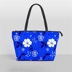 Blooming-seamless-pattern-blue-colors Classic Shoulder Handbag by uniart180623