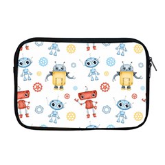 Cute-cartoon-robots-seamless-pattern Apple Macbook Pro 17  Zipper Case by uniart180623