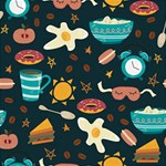 Seamless-pattern-with-breakfast-symbols-morning-coffee Play Mat (Rectangle) Front