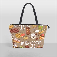 Vector-seamless-pattern-with-doodle-coffee-equipment Classic Shoulder Handbag by uniart180623