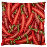 Seamless-chili-pepper-pattern Large Cushion Case (Two Sides) Back