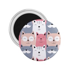 Cute Seamless Pattern With Cats 2 25  Magnets by uniart180623