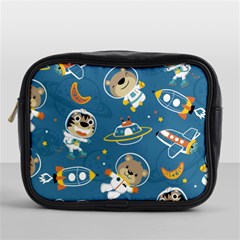 Seamless-pattern-funny-astronaut-outer-space-transportation Mini Toiletries Bag (one Side) by uniart180623