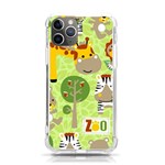 Funny-animals-cartoon iPhone 11 Pro 5.8 Inch TPU UV Print Case Front