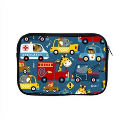 Seamless-pattern-vehicles-cartoon-with-funny-drivers Apple Macbook Pro 15  Zipper Case by uniart180623