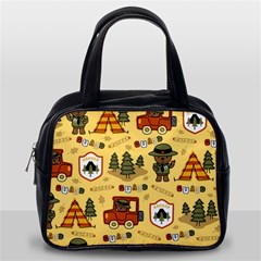 Seamless-pattern-funny-ranger-cartoon Classic Handbag (one Side) by uniart180623