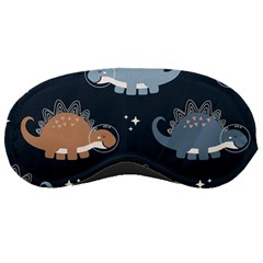 Dino Art Pattern Design Wallpaper Background Sleeping Mask by uniart180623