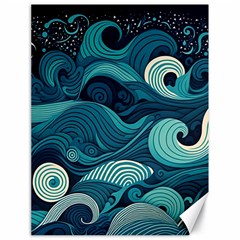 Waves Ocean Sea Abstract Whimsical Abstract Art Canvas 18  X 24  by uniart180623