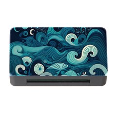 Waves Ocean Sea Abstract Whimsical Abstract Art Memory Card Reader With Cf by uniart180623