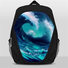 Tsunami Tidal Wave Ocean Waves Sea Nature Water Backpack Bag by uniart180623