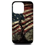 Flag Usa American Flag iPhone 14 Pro Max Black UV Print Case Front