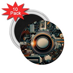 Technology Robot Internet Processor 2 25  Magnets (10 Pack)  by Ravend