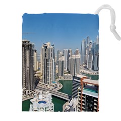 Building Sea Architecture Marina Drawstring Pouch (4xl) by Ravend