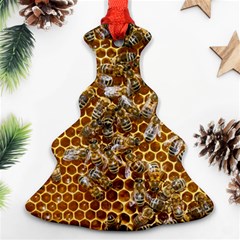 Honey Bee Bees Insect Christmas Tree Ornament (two Sides) by Ravend