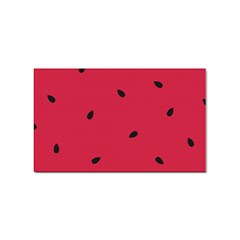 Minimalist Summer Watermelon Wallpaper Sticker (rectangular) by Ravend