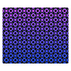 Mazipoodles Purple Pink Gradient Donuts Polka Dot Premium Plush Fleece Blanket (small) by Mazipoodles