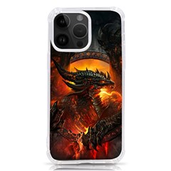 Dragon Art Fire Digital Fantasy Iphone 14 Pro Max Tpu Uv Print Case by Celenk