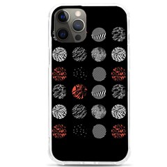 Black And Multicolored Polka Dot Artwork Digital Art Iphone 12 Pro Max Tpu Uv Print Case by uniart180623