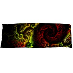 Green And Red Lights Wallpaper Fractal Digital Art Artwork Body Pillow Case Dakimakura (two Sides) by uniart180623