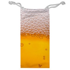 Beer Texture Liquid Bubbles Jewelry Bag by uniart180623