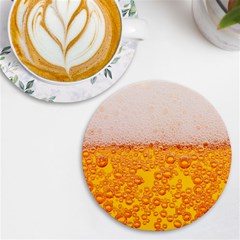 Beer Texture Drinks Texture Uv Print Round Tile Coaster by uniart180623