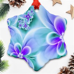 Abstract Flowers Flower Abstract Snowflake Ornament (two Sides) by uniart180623