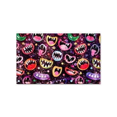 Funny Monster Mouths Sticker Rectangular (100 Pack) by uniart180623