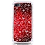 Christmas Pattern Red iPhone SE Front