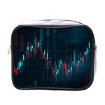 Flag Patterns On Forex Charts Mini Toiletries Bag (One Side) Front