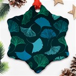 Pattern Plant Abstract Snowflake Ornament (Two Sides) Back