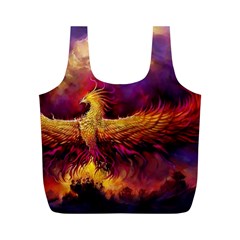 Phoenix Bird Full Print Recycle Bag (m) by uniart180623