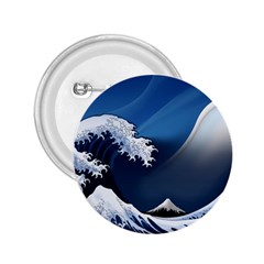 The Great Wave Off Kanagawa 2 25  Buttons by Grandong