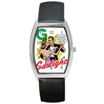 G Is For Gaslight Funny Dance1-01 Barrel Style Metal Watch Front