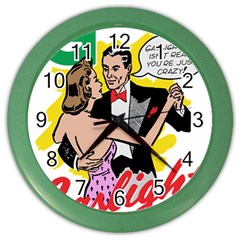 G Is For Gaslight Funny Dance1-01 Color Wall Clock by shoopshirt