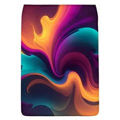 Abstract Colorful Waves Painting Removable Flap Cover (l) by Simbadda