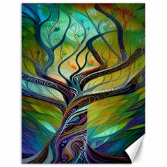 Tree Magical Colorful Abstract Metaphysical Canvas 18  X 24  by Simbadda