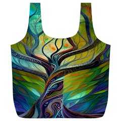 Tree Magical Colorful Abstract Metaphysical Full Print Recycle Bag (xl) by Simbadda