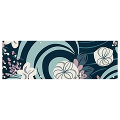 Flowers Pattern Floral Ocean Abstract Digital Art Banner And Sign 9  X 3  by Simbadda