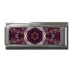 Rosette Kaleidoscope Mosaic Abstract Background Superlink Italian Charm (9mm) by Simbadda